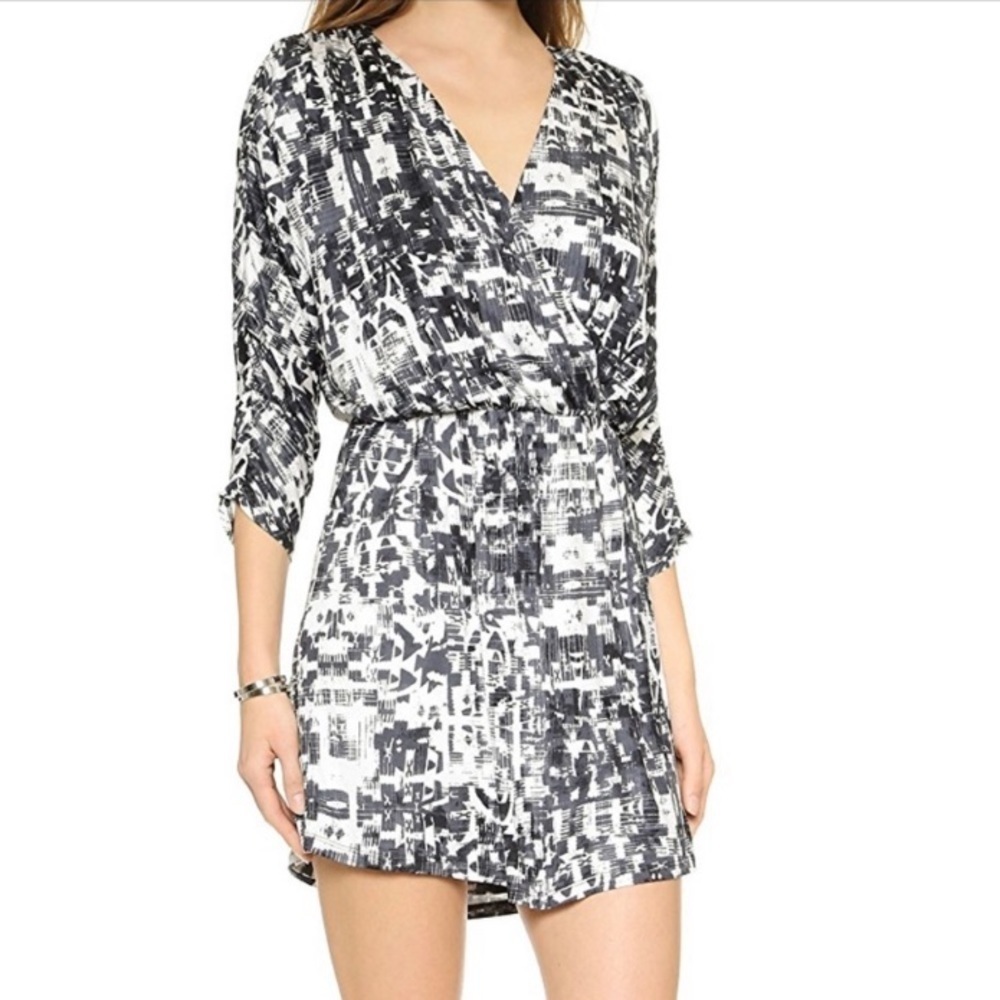 PARKER Catalina Draped Mini Dress In Gazette Size S